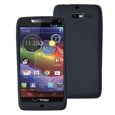 Motorola Droid RAZR M Black Silicone Skin
