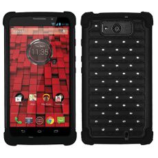 Motorola Droid Ultra Black 2 Layer Decorative Case