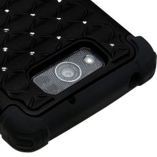 Motorola Droid Ultra Black 2 Layer Decorative Case
