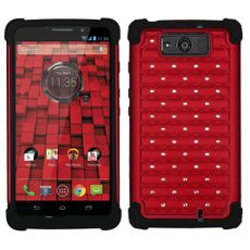 Motorola Droid Ultra Red 2 Layer Decorative Case
