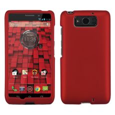 Motorola Droid Ultra Red  Rubberized Case