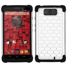 Motorola Droid Ultra White 2 Layer Decorative Case