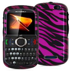 Motorola i475 Pink Zebra Case