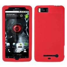 Motorola Milestone X Red Silicone Skin