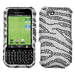 Motorola Titanium Black Zebra Rhinestone Phone Case