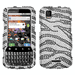 Motorola XPRT Black Zebra Rhinestone Phone Case