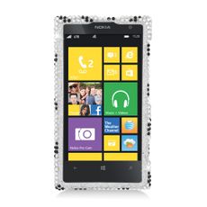 Nokia Lumia 1020 Zebra Rhinestone Phone Case