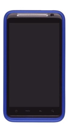 Original HTC Thunderbolt Cobalt Blue Metallic and Black Case