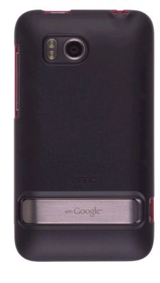 Original HTC Thunderbolt Red Metallic and Black and Black Case