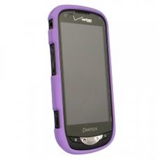Pantech Breakout Purple Rubberized Case