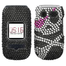 Pantech Breeze 3 Skull Rhinestone Phone Case