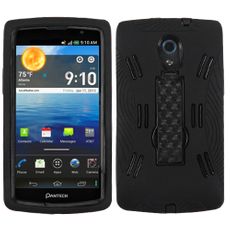 Pantech Discover Black Double Protection Case W/ Stand