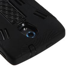 Pantech Discover Black Double Protection Case W/ Stand
