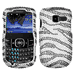 Pantech Link 2 Black Zebra Rhinestone Phone Case