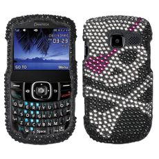 Pantech Link 2 Skull Rhinestone Phone Case