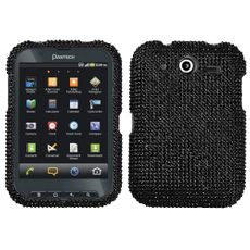 Pantech Pocket Black Rhinestone Phone Case