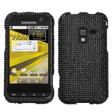 Samsung Attain 4G Black Rhinestone Phone Case