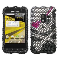 Samsung Attain 4G Skull Rhinestone Phone Case