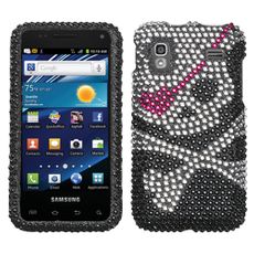 Samsung Captivate Glide Skull Rhinestone Phone Case