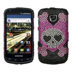 Samsung Droid Charge Skull Rhinestone Case