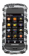 Samsung Eternity II Zebra Rhinestone Case