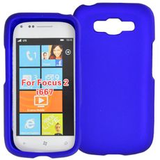 Samsung Focus 2 Blue Rubberized Case