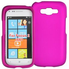Samsung Focus 2 Pink Rubberized Case