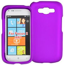 Samsung Focus 2 Purple Rubberized Case
