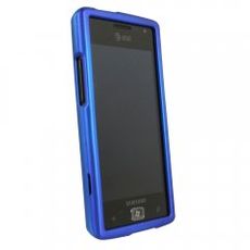Samsung Focus Flash Blue Rubberized Case