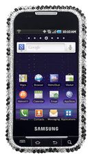 Samsung Galaxy Indulge Zebra Rhinestone Case