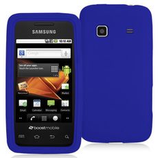 Samsung Galaxy Prevail Blue Silicone Skin