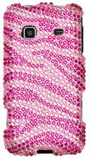 Samsung Galaxy Prevail Rhinestone Pink Zebra Splash Case