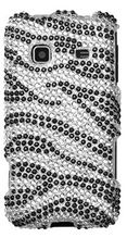 Samsung Galaxy Prevail Rhinestone Zebra Case