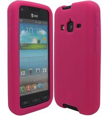 Samsung Galaxy Rugby Pro Pink Silicone Skin