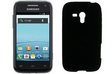 Samsung Galaxy Rush Black Silicone Skin