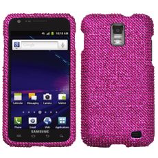 Samsung Galaxy S 2 Skyrocket Pink Rhinestone Phone Case
