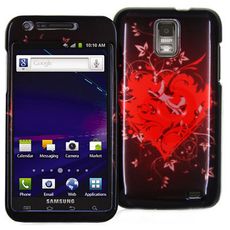 Samsung Galaxy S 2 Skyrocket Red Heart Phone Cover
