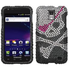 Samsung Galaxy S 2 Skyrocket Skull Rhinestone Phone Case