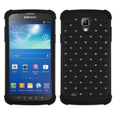 Samsung Galaxy S4 Active Black 2 Layer Decorative Case