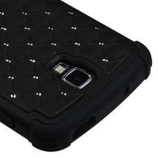 Samsung Galaxy S4 Active Black 2 Layer Decorative Case