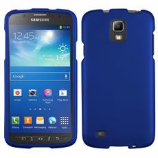 Samsung Galaxy S4 Active Blue  Rubberized Case