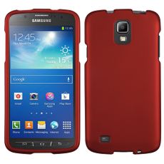 Samsung Galaxy S4 Active Red  Rubberized Case