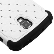 Samsung Galaxy S4 Active White 2 Layer Decorative Case