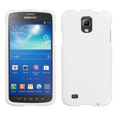 Samsung Galaxy S4 Active White  Rubberized Case