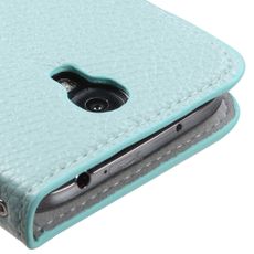 Samsung Galaxy S4 Cyan Blue Wallet