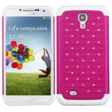 Samsung Galaxy S4 Pink 2 Layer Decorative Case