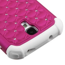 Samsung Galaxy S4 Pink 2 Layer Decorative Case