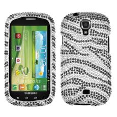 Samsung Galaxy Stratosphere II Zebra Rhinestone Phone Case