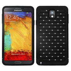 Samsung Note 3 Black 2 Layer Decorative Case