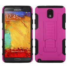 Samsung Note 3 Pink and Black Armor Case